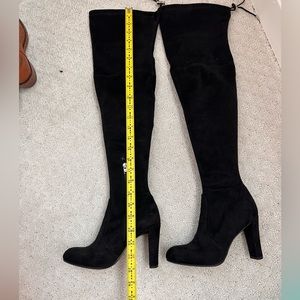 Black suede Sam Edelman thigh high boots